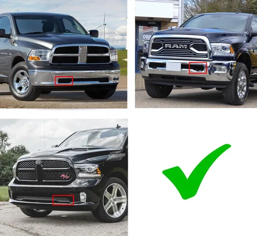 Vista 2 de iJDMTOY Kit de luces antiniebla LED de xenón Mini-SR color blanco compatible con Dodge RAM 1500 2011-18, incluye (2) barras de luz LED blancas de 30