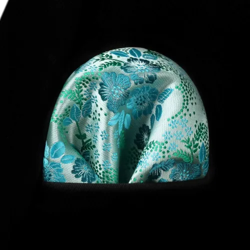 Vista 128 de Corbatas florales tejidas clásicas para hombre, corbata cuadrada de bolsillo, corbatas formales para hombres, boda con pañuelo