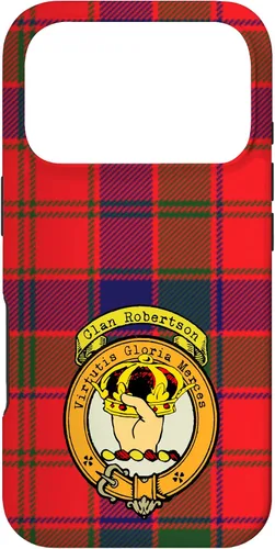 Vista 30 de Robertson Clan Scottish Crest and Tartan Case for iPhone 16