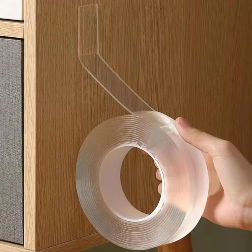 Vista 4 de GUMMMY 3M Nano Tape Cinta adhesiva de doble cara transparente, reutilizable, impermeable, cintas adhesivas limpiables para cocina, mejoras para el 1