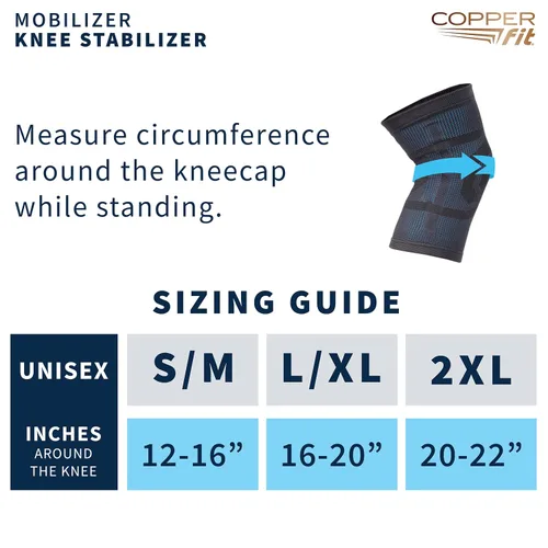 Vista 3 de Rodillera Mobilizadora de Rodilla Copper Fit – ProSeries con Estabilizadores Laterales Removibles para Recuperación Avanzada – Movilidad, Dolor
