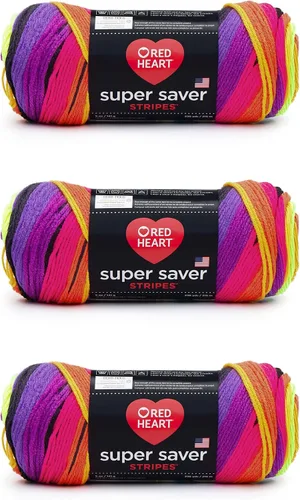 Vista 122 de Red Heart Hilo Super Saver, paquete de 3, camuflaje, 3