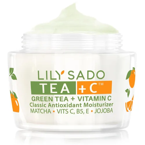 Vista 10 de LILY SADO TEA+C Coffee & Matcha Caffeine Eye Cream - Loción hidratante natural vegana antienvejecimiento con granos de café arábica + té verde