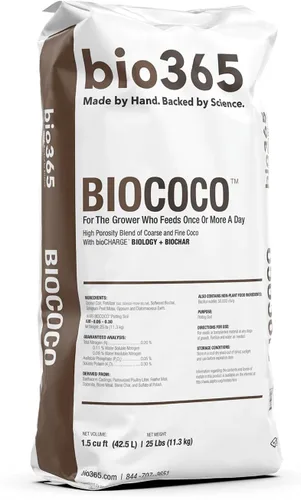 Vista 9 de BIOBLEND - Mezcla de tierra para macetas de alta porosidad, bolsa de 1.5 pies cúbicos – Coco, turba musgo y perlita medio de cultivo con biocarbón