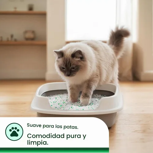 Vista 3 de Litter Pearls - Arena para gatos de cristal transparente sin perfume, sin aglutinante con Odorbond, 7 libras