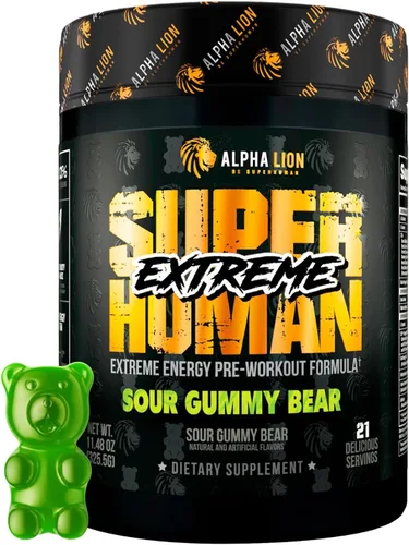Vista 9 de ALPHA LION Superhuman Extreme High Stim Polvo de Pre-Entreno de Alto Estímulo, Beta Alanina, L-Taurina y 356mg de Cafeína Tri-Fuente para Energía