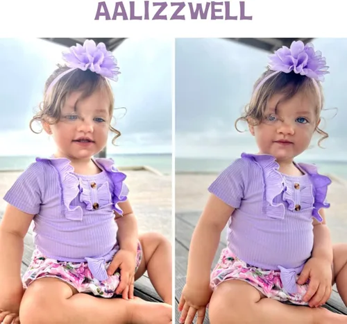 Vista 2 de Aalizzwell Traje de verano para bebés recién nacidos