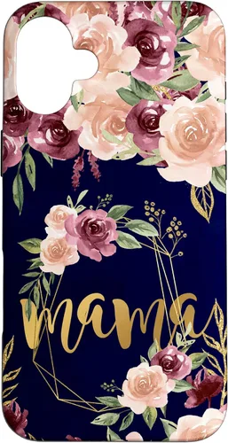 Vista 23 de Mama Floral New Mom Flower Print Pregnant Woman Watercolor Case for iPhone 17