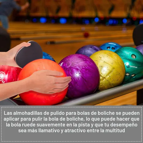 Vista 5 de Maitys Kit de limpieza de bolas de boliche, kit de limpieza de bolas de bolos, 6 piezas (rojo, 500, 1000, grano 2000)