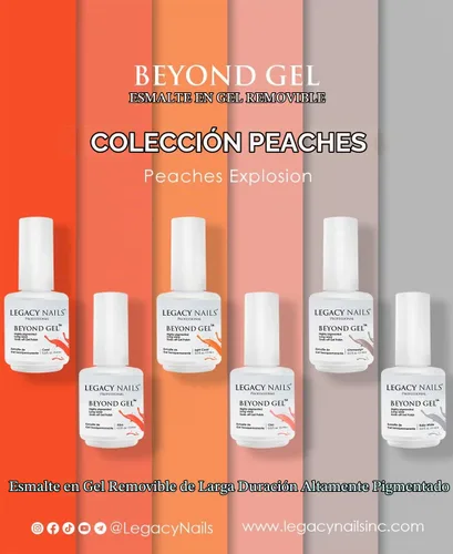 Vista 4 de LEGACY NAILS Professional Beyond Gel Soak-Off Esmalte de uñas – Cobertura completa, altamente pigmentado (BEYOND GEL – ALBA 1/2 oz)