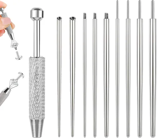 Vista 12 de Piercing Taper Ball Grabber Tool Stainless Steel Nose Ear Piercing Kits