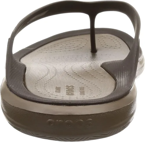Vista 3 de Crocs Swiftwater Wave Flip Flops zapatos de hombre para la hora del baño.