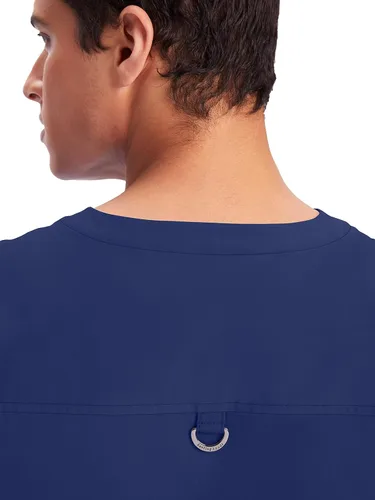 Vista 5 de Healing Hands Mens Scrubs Top 3 Pocket Purple Label Jake 2331 V-Neck Scrub Tops for Men