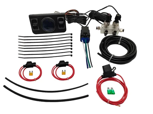 Vista 6 de Kit de control de medidor de aire dual en cabina con interruptor de paleta digital para control de sensor de presión de aire del kit de suspensión