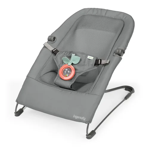 Vista 11 de Ingenuity Stow & Go - Portabebés plegable compacto, asiento portátil ligero con vibración, verde, menos de 5 libras