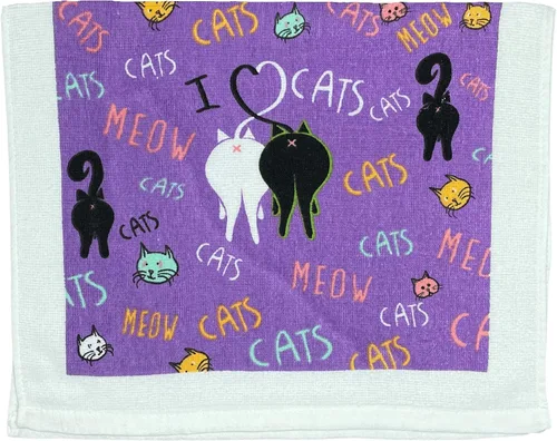 Vista 2 de Crazy Dog T-Shirts Cat Lady Funny Kitten Lovers - Toalla de té