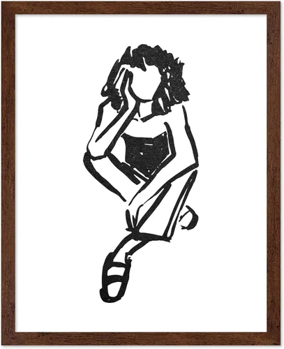 Vista 92 de Poster Master Faces Poster - Retro Women Print - Portrait Art - Sketch Illustration - Abstract Artwork - Woman Design - Chic Boho Design - Great