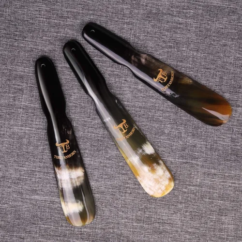 Vista 8 de Tibetanhorn Bocina para zapatos, cuerno de yak tibetano natural hecho a mano para hombres, mujeres, niños, botas y todos los zapatos (paquete de 2)