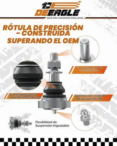 Vista 2 de DEEAGLE Brazos de control superiores F150 de 2-4 pulgadas, brazo de control delantero ajustable para F150 2004-2020, UCA con rótula engrasable