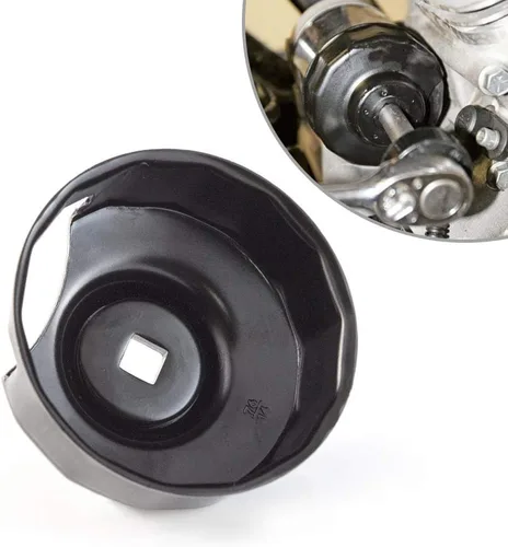 Vista 7 de KiWAV Llave de filtro de aceite herramienta de extracción para BMW 76 mm x 12 flautas