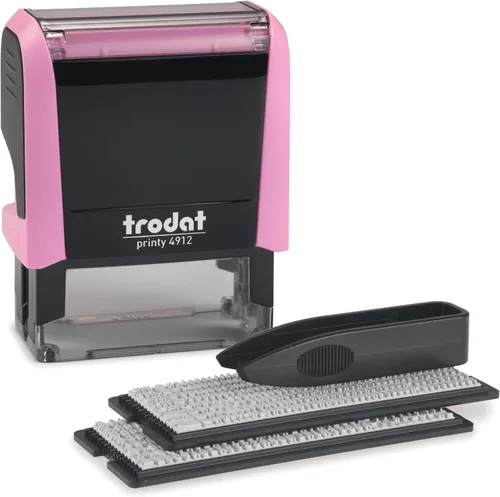 Vista 12 de Trodat Printy 4912 Autoentintado Hazlo tú mismo (DIY) Kit de sellos personalizados de 4 líneas para mensajes o direcciones con tinta negra