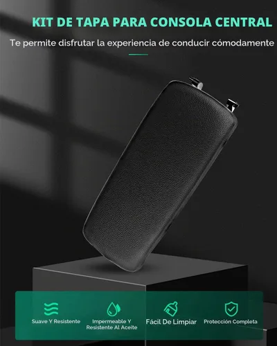 Vista 2 de SCITOO Funda de repuesto negra para reposabrazos para consola central para Audi A4 A6 S4 2000-2008