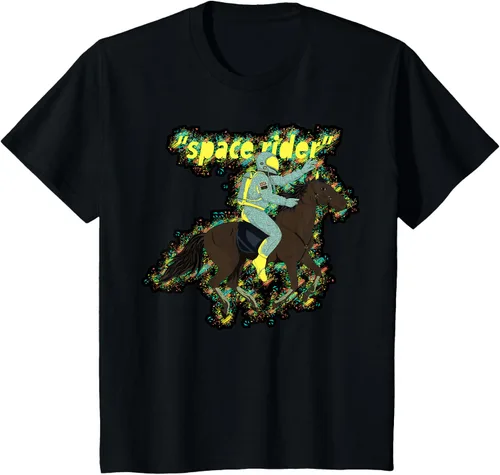 Vista 3 de Space Rider Astronaut, Spaceman Equitación en Galaxy, Negro, S