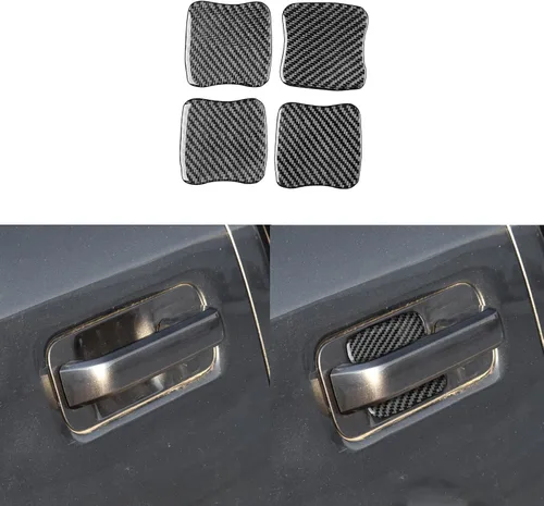 Vista 12 de Adhesivo de fibra de carbono para espejo retrovisor de automóvil, panel de poste triangular, adhesivo de pilar A, compatible con F150 SVT Raptor