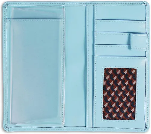 Vista 34 de Sanlykate Funda de libro de cheques de cuero para hombres y mujeres, estuche de libro de cheques con bloqueo RFID con tarjetero y divisor gratuito