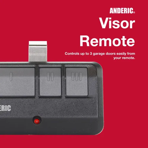 Vista 5 de [Paquete de 2] Anderic 893MAX para Chamberlain LiftMaster Craftsman - Abridor de puerta de garaje universal 893LM 893MAX 971LM Universal - 3 botones