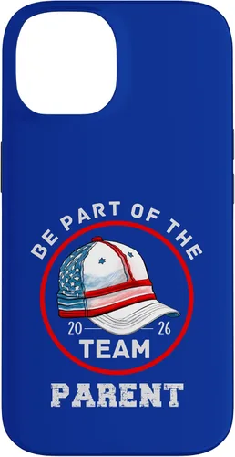 Vista 4 de Be Part of The Team Baseball Design Parent Version 2026 Case for iPhone 17