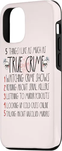 Vista 2 de iPhone 12/12 Pro Serie Killer Regalos I Like True Crime Lover Regalos para las mujeres caso