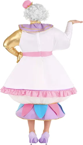 Vista 4 de Disfraz de la Bella y la Bestia Mrs. Potts de talla grande