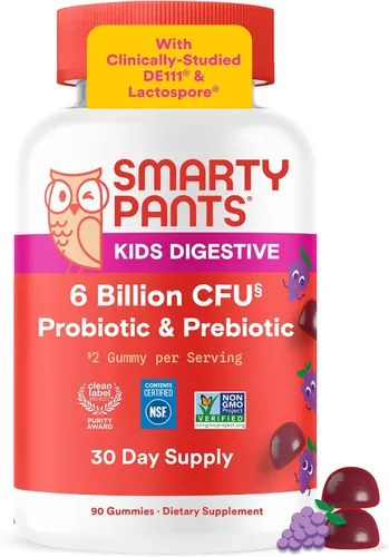 Vista 15 de Gomas probióticas SmartyPants para niños para la salud digestiva: suplemento de apoyo a la salud intestinal e inmunidad con 2 mil millones de CFU