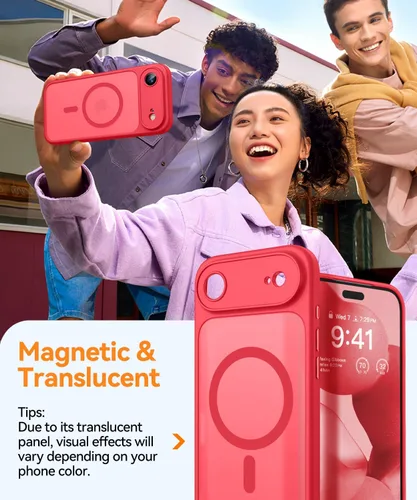 Vista 227 de CANSHN Funda magnética compatible con iPhone Air (6.5 pulgadas), mejorada [protección completa de la cámara] [compatible con Magsafe]