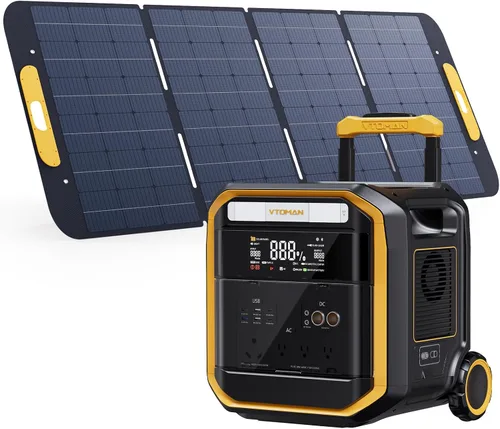 Vista 16 de VTOMAN FlashSpeed 300 Estación de energía portátil, batería LiFePO4 de 300 W 230 Wh con 3000 ciclos de vida, carga rápida PD USB-C de 100 W, 6