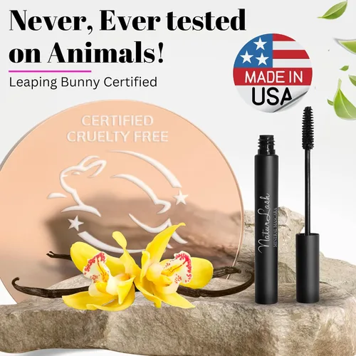 Vista 6 de Fifth & Skin NATURLASH - Máscara natural (bruñida), hipoalergénica para ojos sensibles, vegano, sin crueldad, gluten ni parabenos, nutre, alarga
