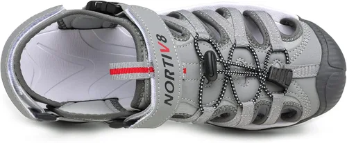 Vista 4 de NORTIV 8 Sandalias para hombre sandalias deportivas con punta cerrada zapatos de verano para hombre sandalias ligeras para caminar por senderos