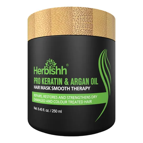 Vista 9 de Herbishh Mascarilla de argán para el cabello, acondicionador e hidratación