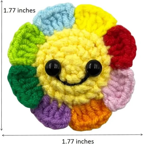 Vista 3 de Regalos del mes del orgullo, luz solar de bolsillo, hecho a mano, bonita ficha de abrazo de bolsillo de ganchillo, regalos pequeños, felicitación