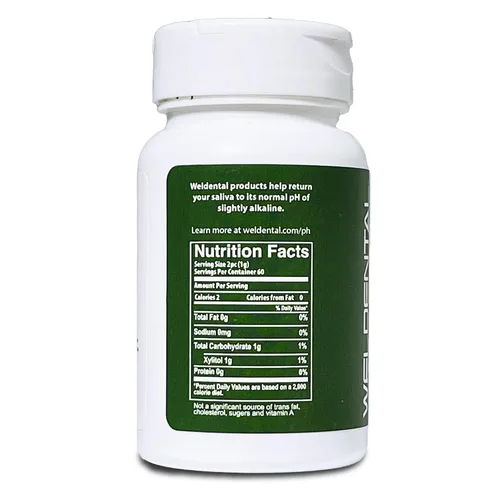 Vista 2 de Mentas de xilitol con micro hidroxiapatita, 120 unidades (menta verde)