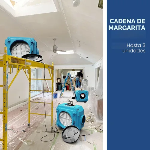 Vista 6 de ALORAIR Depurador de aire con filtración de 3 etapas, máquina de aire negativo apilable para uso industrial y comercial, filtro de aire resistente
