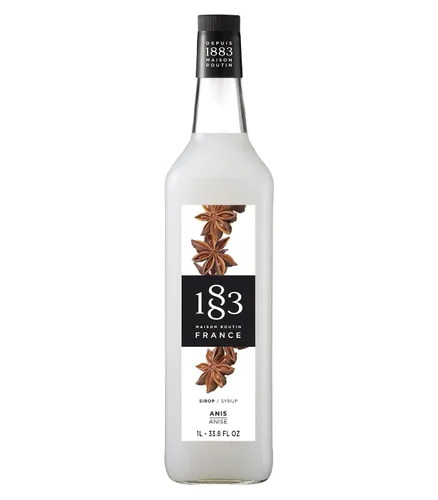 Vista 82 de 1883 Jarabe de Amaretto para bebidas, fabricado en Francia, botella de plástico de 1 litro