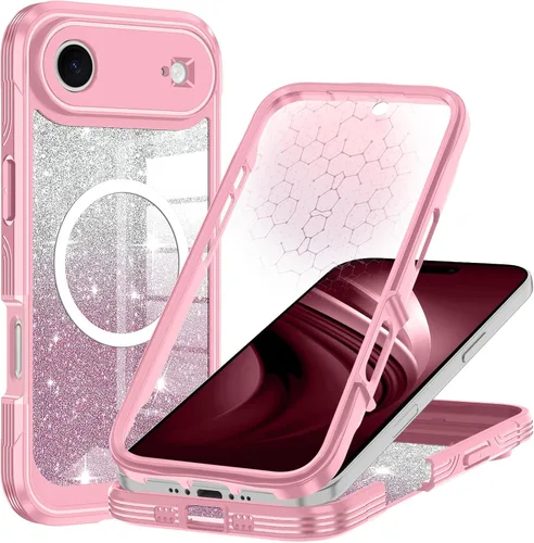 Vista 49 de Hekodonk Funda para iPhone 15 Pro Max, compatible con Magsafe [protector de pantalla de vidrio templado integrado y protección de lente de cámara]