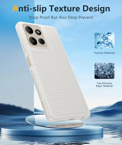 Vista 602 de FNTCASE Funda para iPhone 17 Pro: Fundas delgadas translúcidas de color azul claro compatibles con MagSafe, protección completa de la cámara