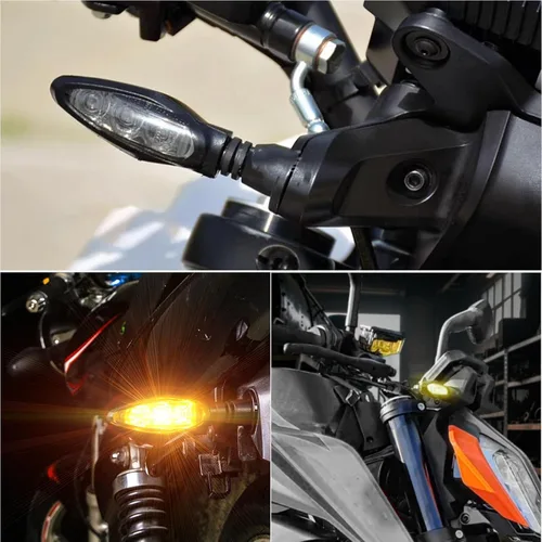 Vista 4 de 2 piezas de señales de giro LED para motocicleta, indicadores delanteros/traseros, compatibles con KTM 690 Duke/Enduro/SMC, 790/890 Adventure
