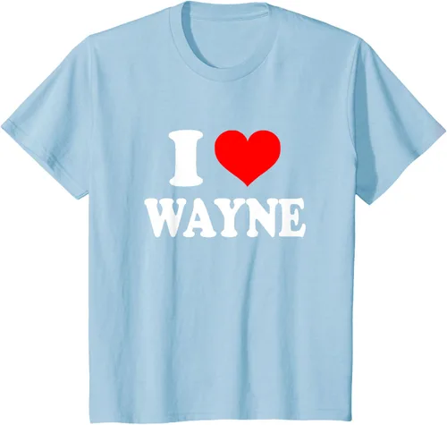 Vista 8 de Wayne - Camiseta I Heart Wayne - I Love Wayne, Negro, S