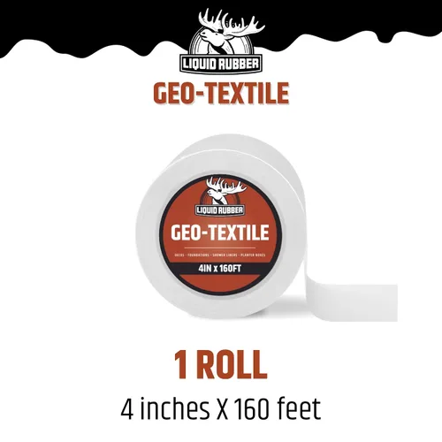 Vista 10 de Liquid Rubber Geo-Textile - Repara fugas - Repara y restaura, fácil de usar, rollo de 4 pulgadas x 160 pies