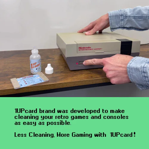 Vista 5 de 1UPcard Video Game Cartridge Cleaning Kit - Multi-Size Kit with Fluid
