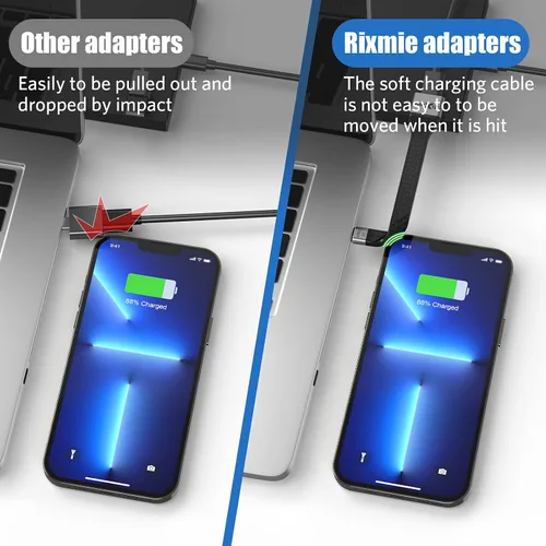 Vista 4 de Rixmie Adaptador USB C a USB A OTG - Cable tipo C a USB A macho a hembra, tecnología OTG de sincronización de datos de 10 Gbps, adaptador